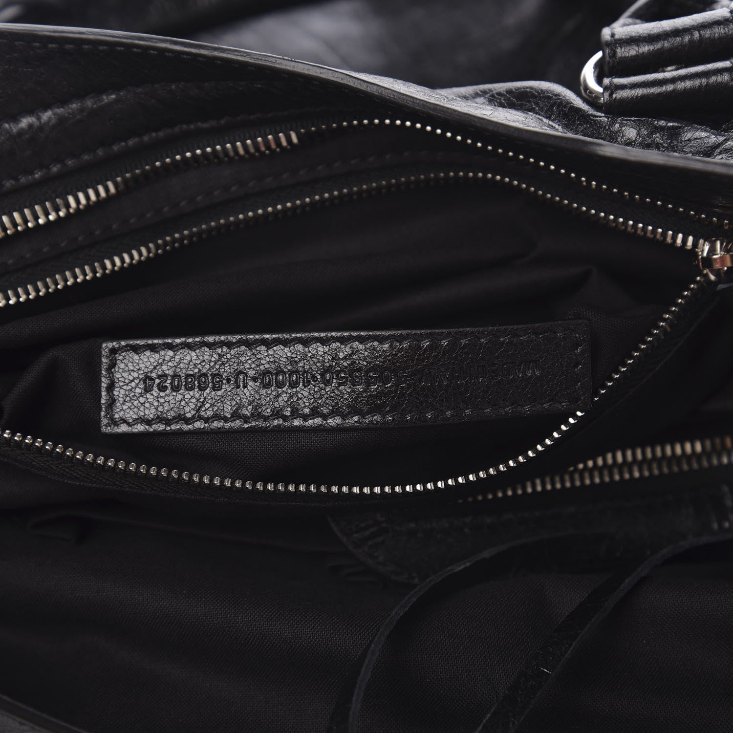 Balenciaga Agneau Classic Silver Hardware City Black 5 of 9