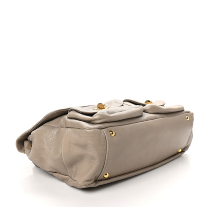 Miu Miu Goatskin Shoulder Bag Pomice 4 of 9
