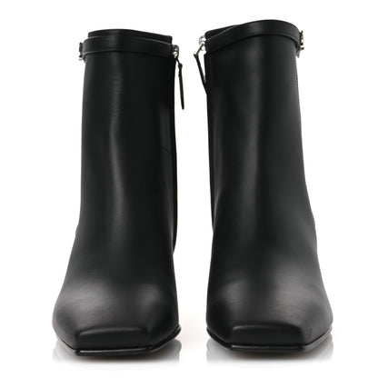 Hermes Calfskin Hommage Ankle Boots 37.5 Black 3 of 12