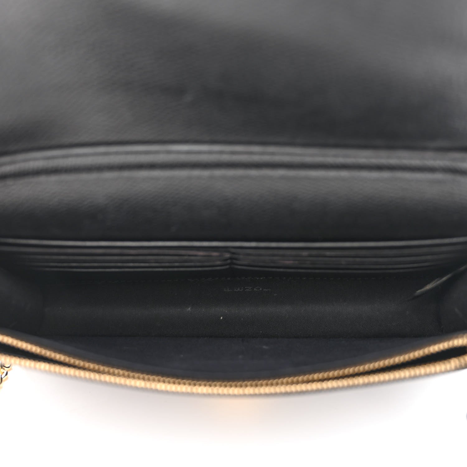 Fendi Vitello Cruise F is Fendi Bi-Color FF 1974 Embossed Medium Envelope Wallet On Chain Black Maya 5 of 10