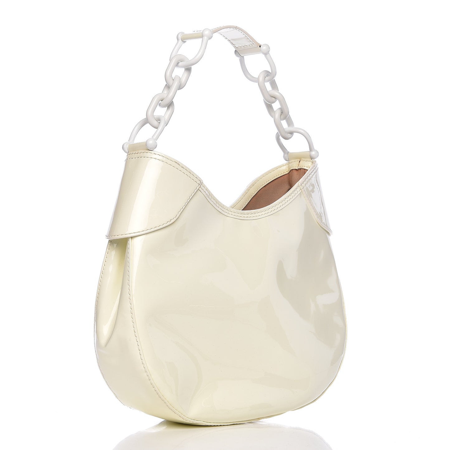 Patent Chain Hobo White