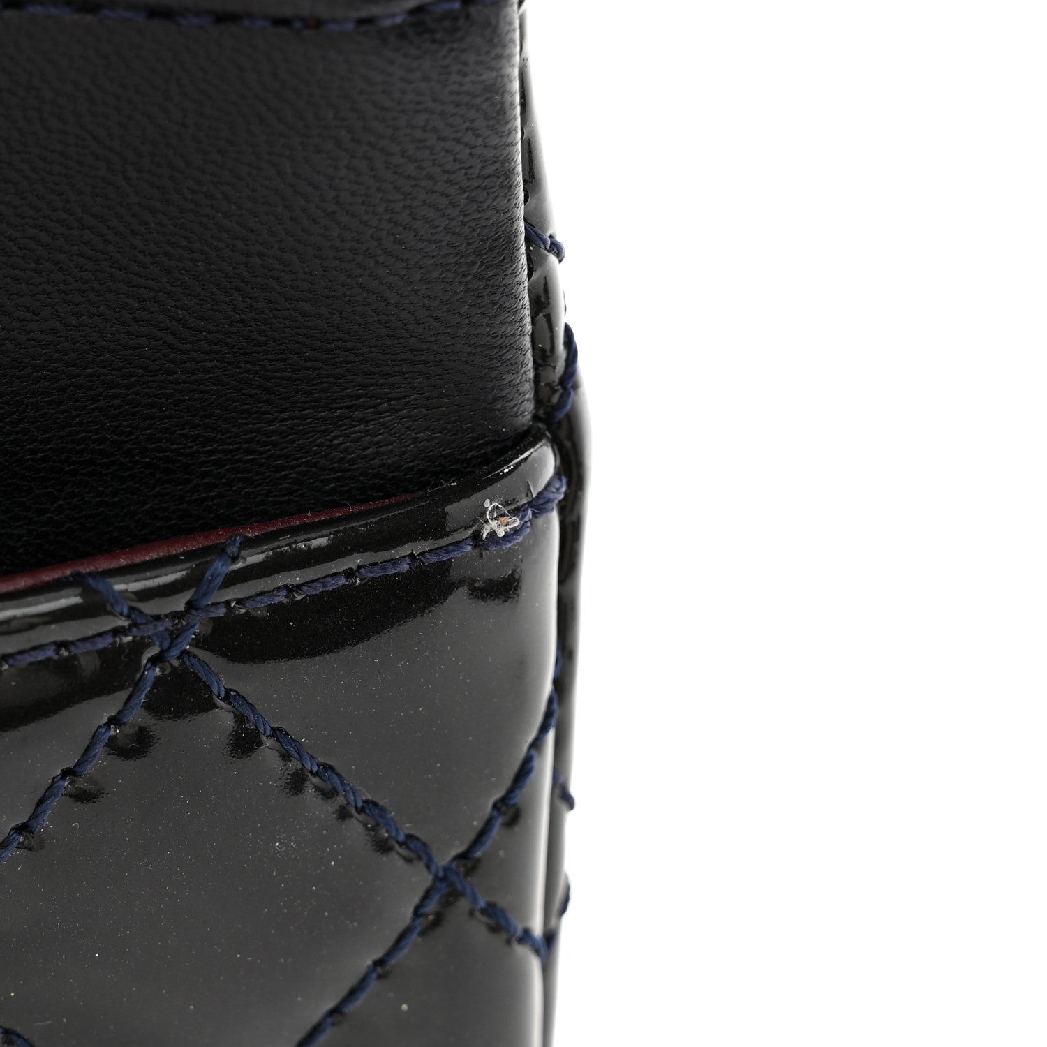 Chanel Patent Quilted Accordion Reissue 2.55 Flap Navy 12 of 14