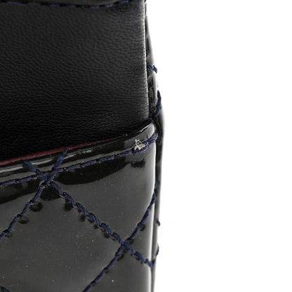 Chanel Patent Quilted Accordion Reissue 2.55 Flap Navy 12 of 14