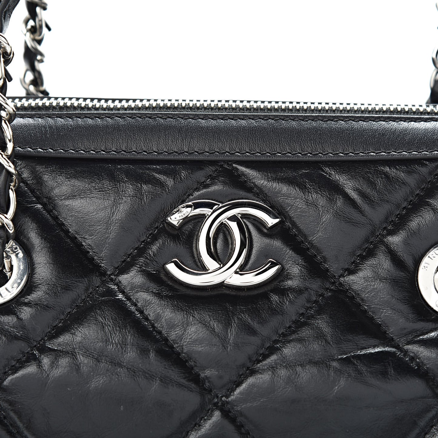 Calfskin Small Bowling Bag Black