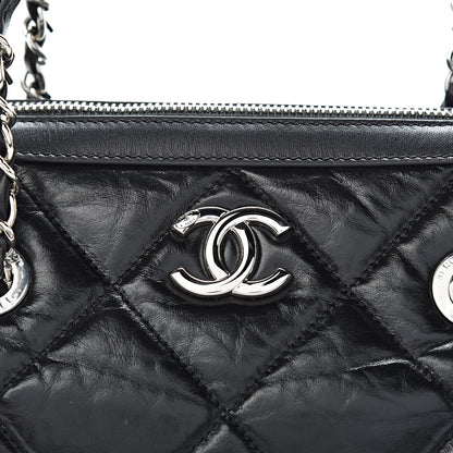 Chanel Calfskin Small Bowling Bag Black 9 of 12