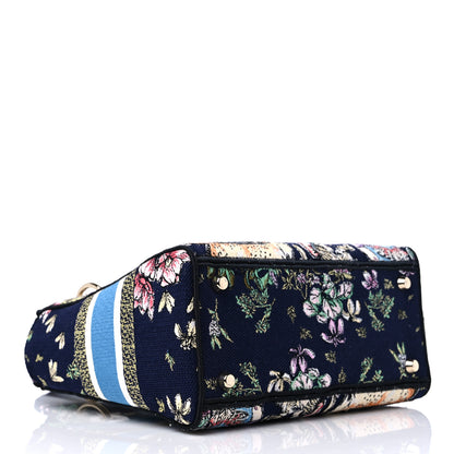 Christian Dior Canvas D-Constellation Embroidered Medium Lady D-Lite Bleu Multicolor 4 of 8