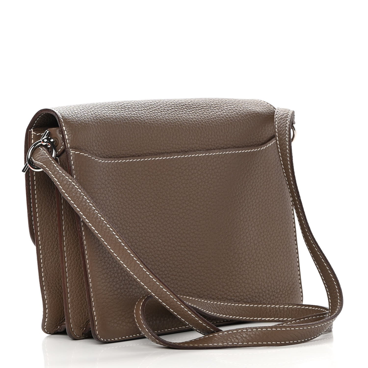 Hermes Taurillon Clemence Sac Roulis 23 Etoupe 2 of 16