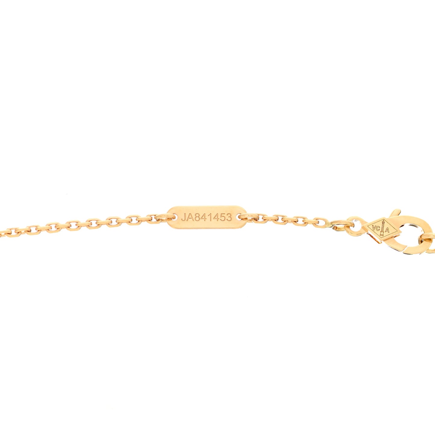 18K Yellow Gold Black Onyx Vintage Alhambra Pendant Necklace
