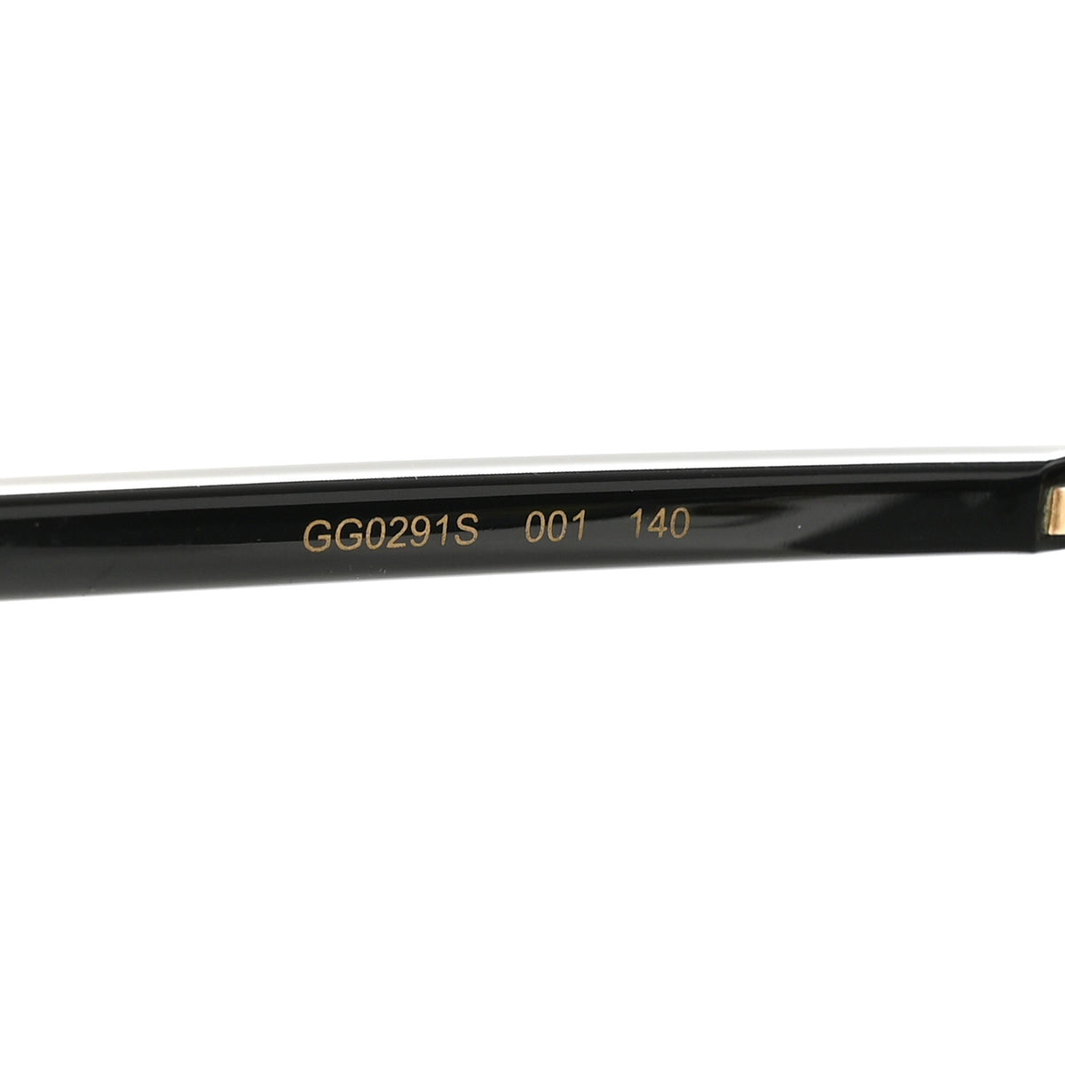 Gucci Metal Rimless Square Sunglasses GG0291S Black Gold 6 of 8
