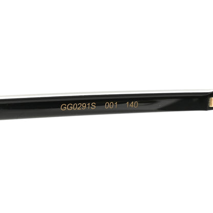 Gucci Metal Rimless Square Sunglasses GG0291S Black Gold 6 of 8