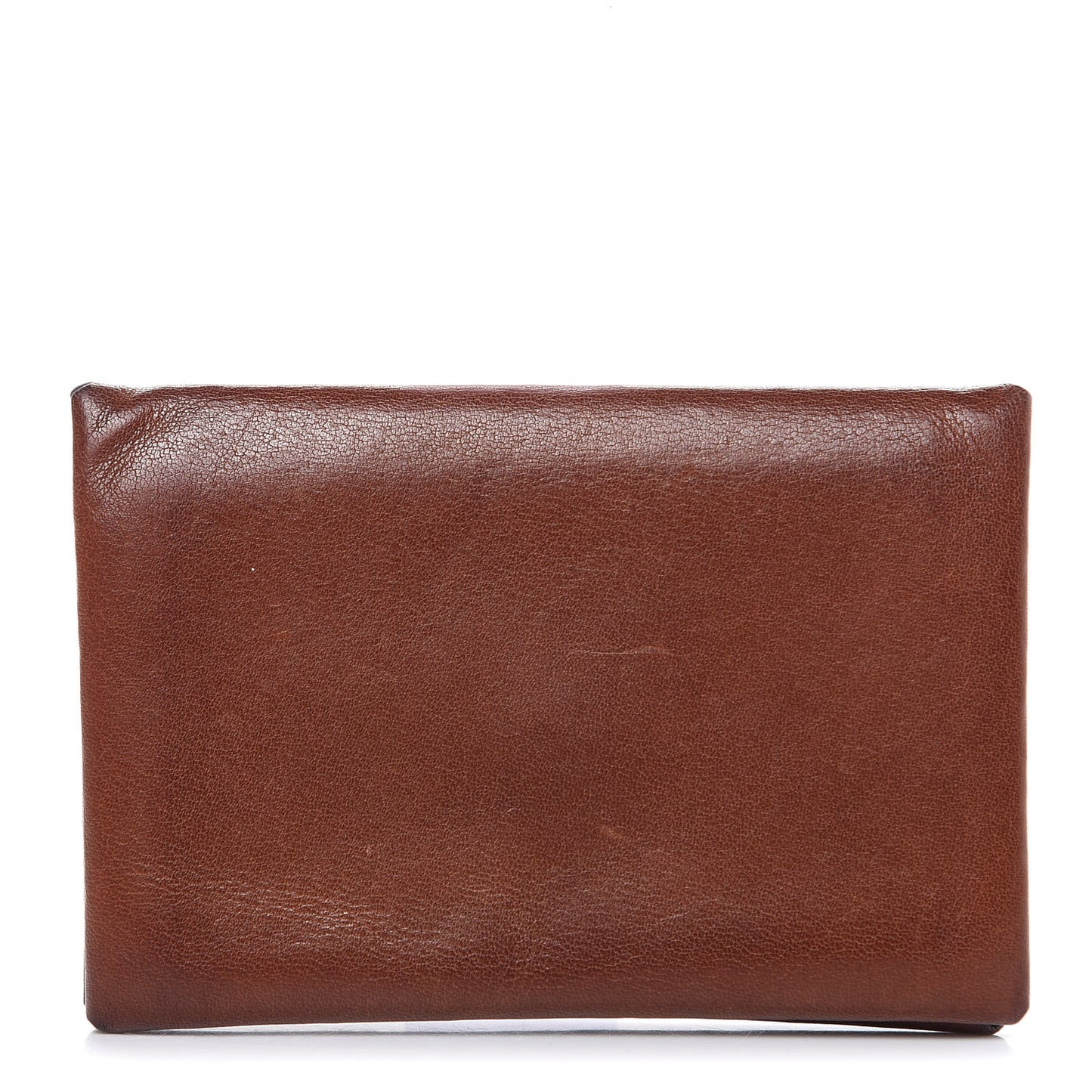 Barenia Calvi Card Case Fauve Blue Saphir