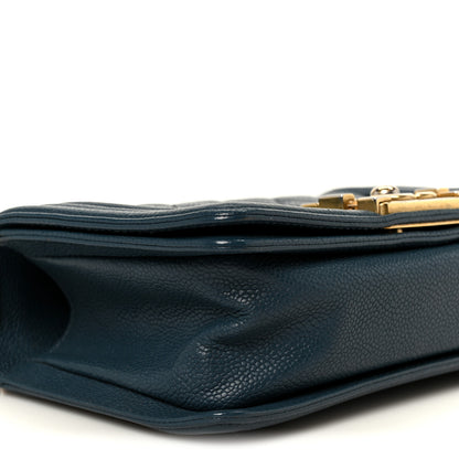 Chanel Caviar Quilted Small Boy Flap Blue 9 of 10