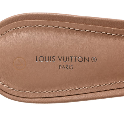 Louis Vuitton Lambskin Embossed Monogram Revival Mules 41 Beige 6 of 9