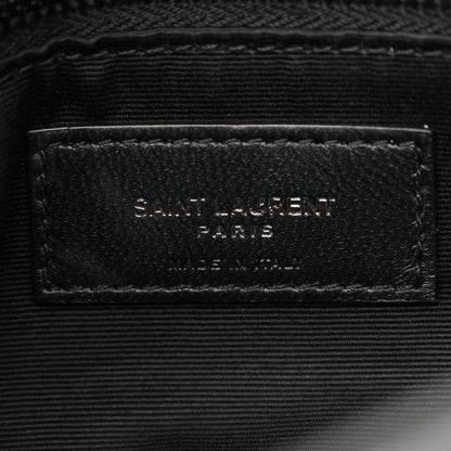 Saint Laurent Lambskin Quilted Toy Loulou Puffer Monogram Monochrome Chain Satchel Black 6 of 10