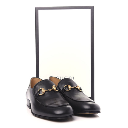 Gucci Goatskin Womens Horsebit Mid-Heel Loafers 36 Black 11 of 11