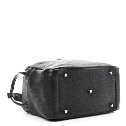 Hermes Taurillon Clemence Lindy 30 Black 4 of 9