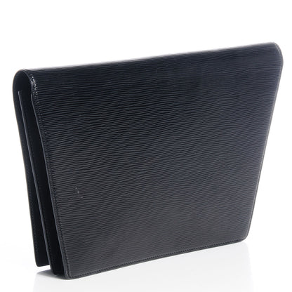 Louis Vuitton Epi Pochette Trapeze Clutch Black 3 of 8