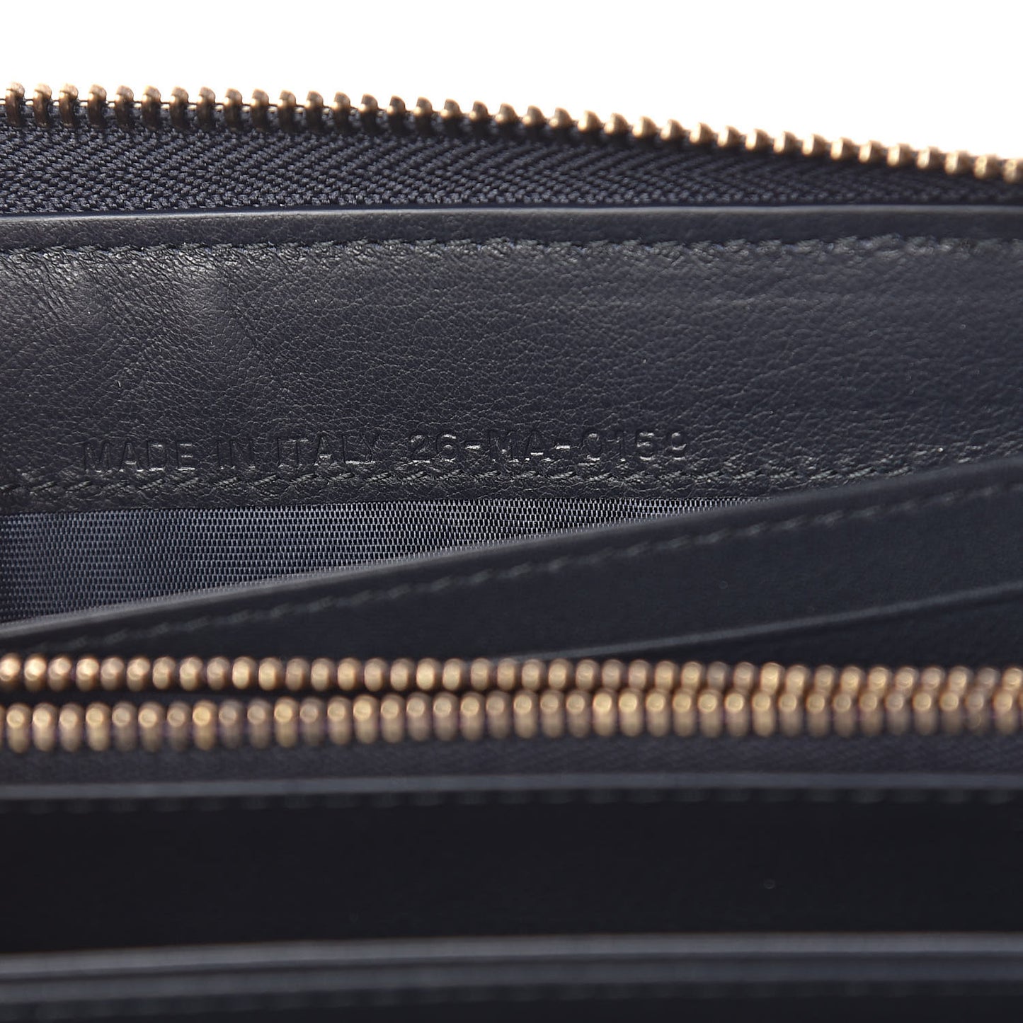 Oblique Zip Around Wallet Blue