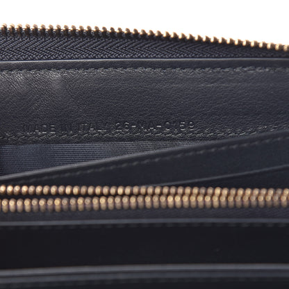 Christian Dior Oblique Zip Around Wallet Blue 7 of 8