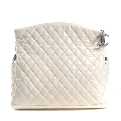 Chanel Lambskin Quilted Large Paris Moscou Red Square Bag Ivory 1 of 7