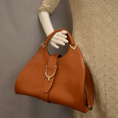 Gucci Leather Medium Stirrup Top Handle Bag 2 of 6