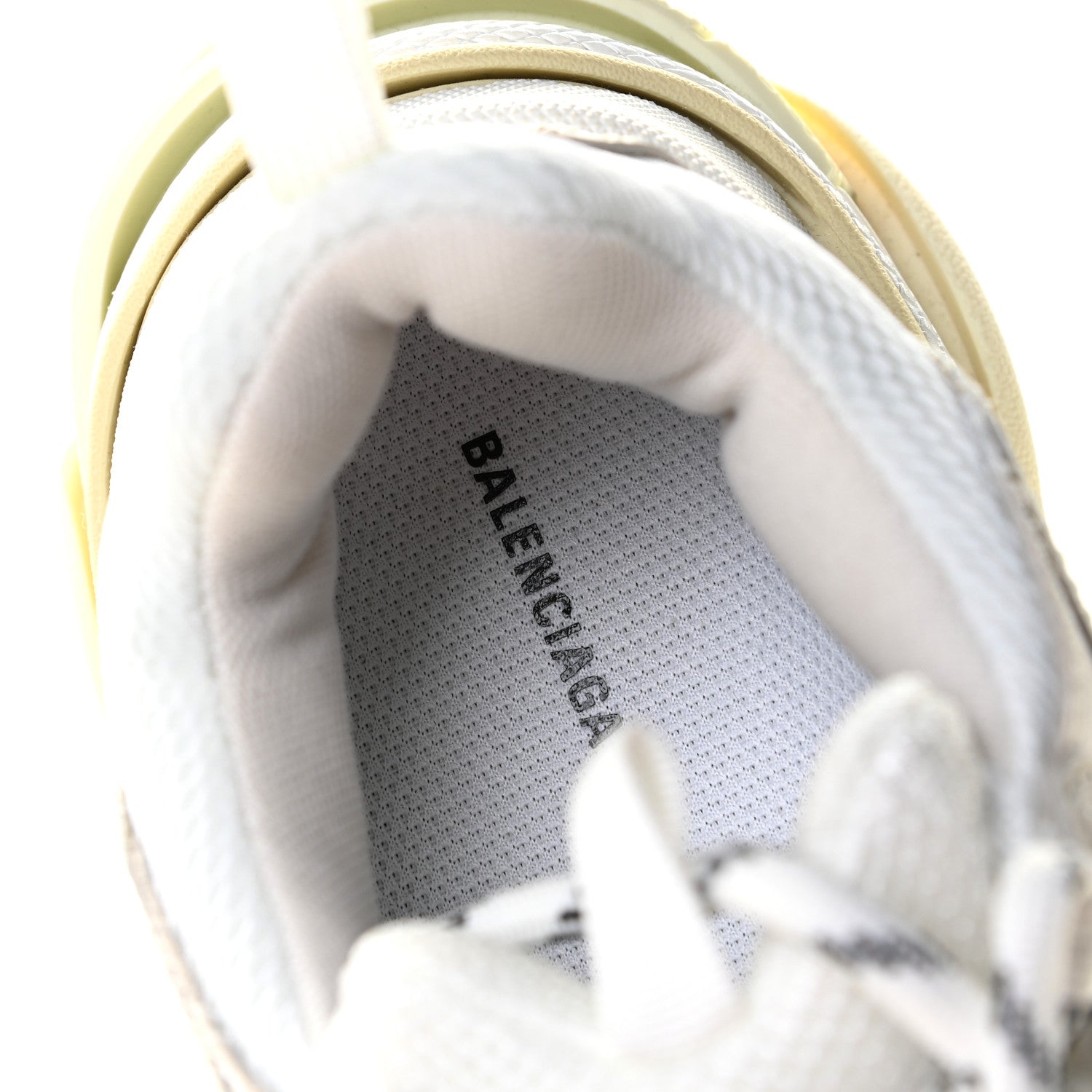 Balenciaga Fabric Mesh Womens Triple S Sneakers 38 White 8 of 9