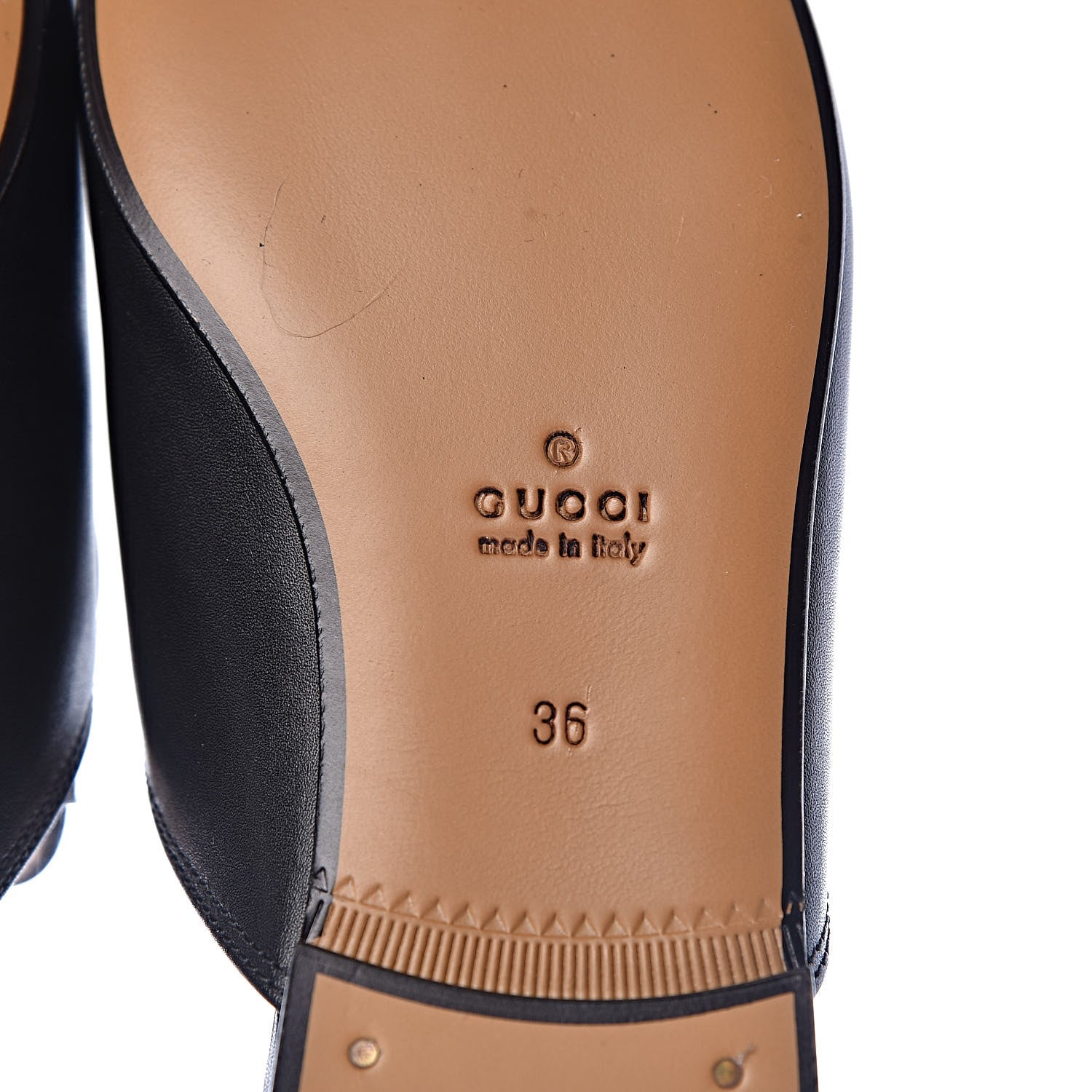 Gucci Calfskin Crystal Tiger Embroidered Womens Princetown Slippers 36 Black 6 of 10