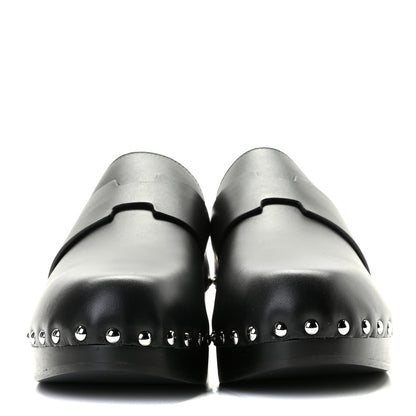 Hermes Calfskin Calya Mules 37 Black 3 of 9
