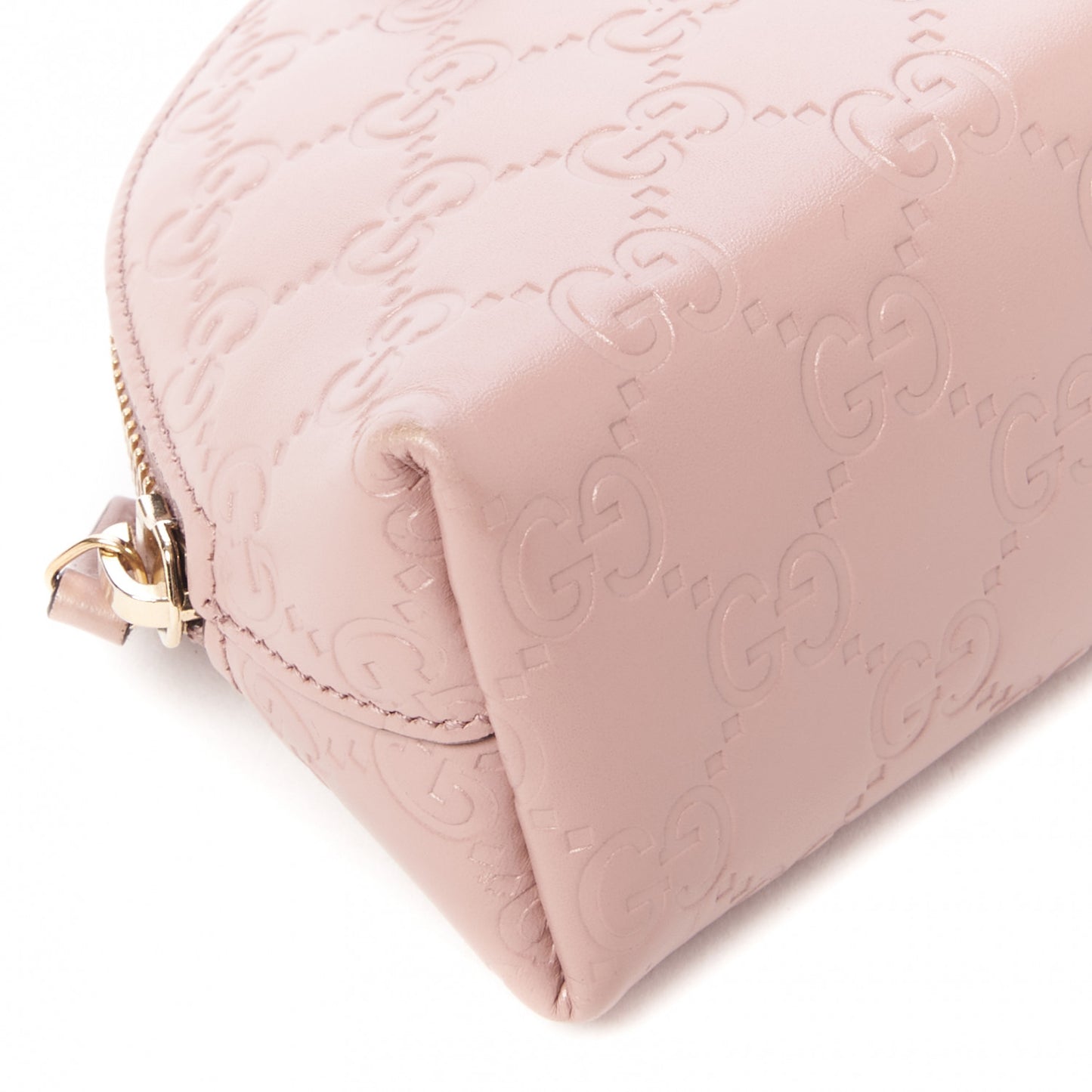 Guccissima Bow Cosmetic Case Light Pink