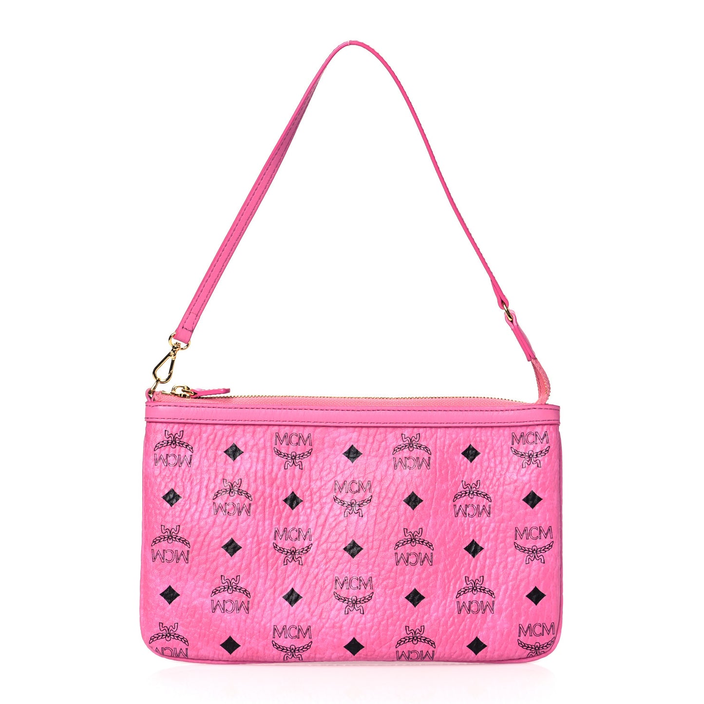 Visetos Medium Stark Wristlet Pouch Pink