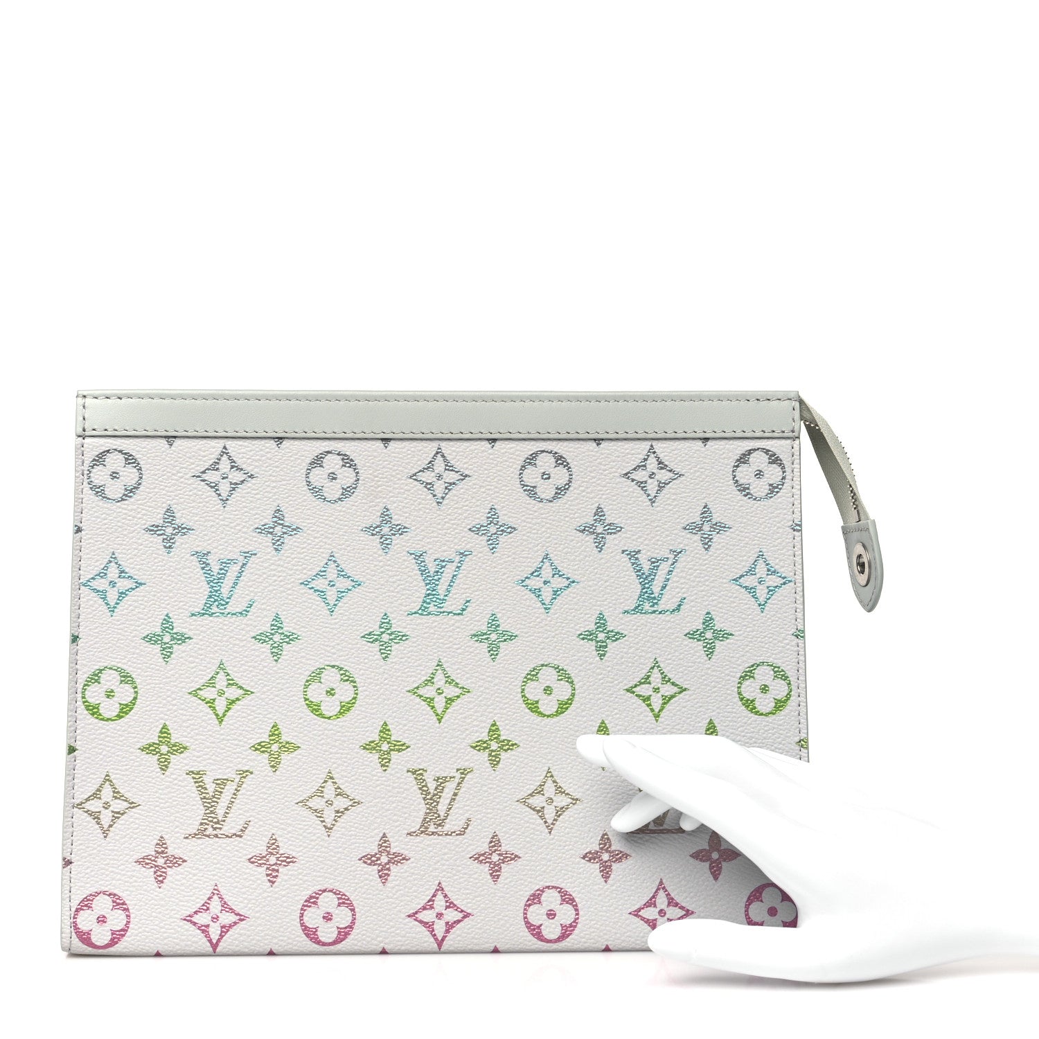 Louis Vuitton Monogram Pochette Voyage Gradient Grey 2 of 8