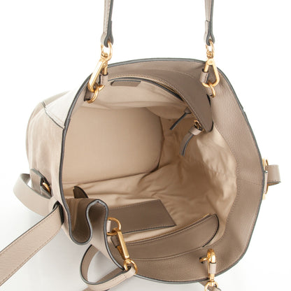 Chloe Smooth Suede Calfskin Medium Myer Double Carry Bag Motty Grey 5 of 7