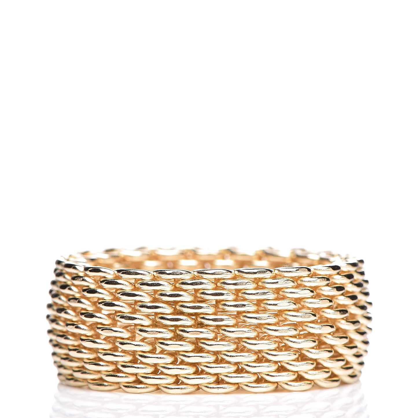 18K Yellow Gold Wide Somerset Ring 58 8.5