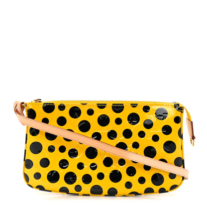 Louis Vuitton Vernis Kusama Infinity Dots Pochette Accessories Yellow 1 of 8