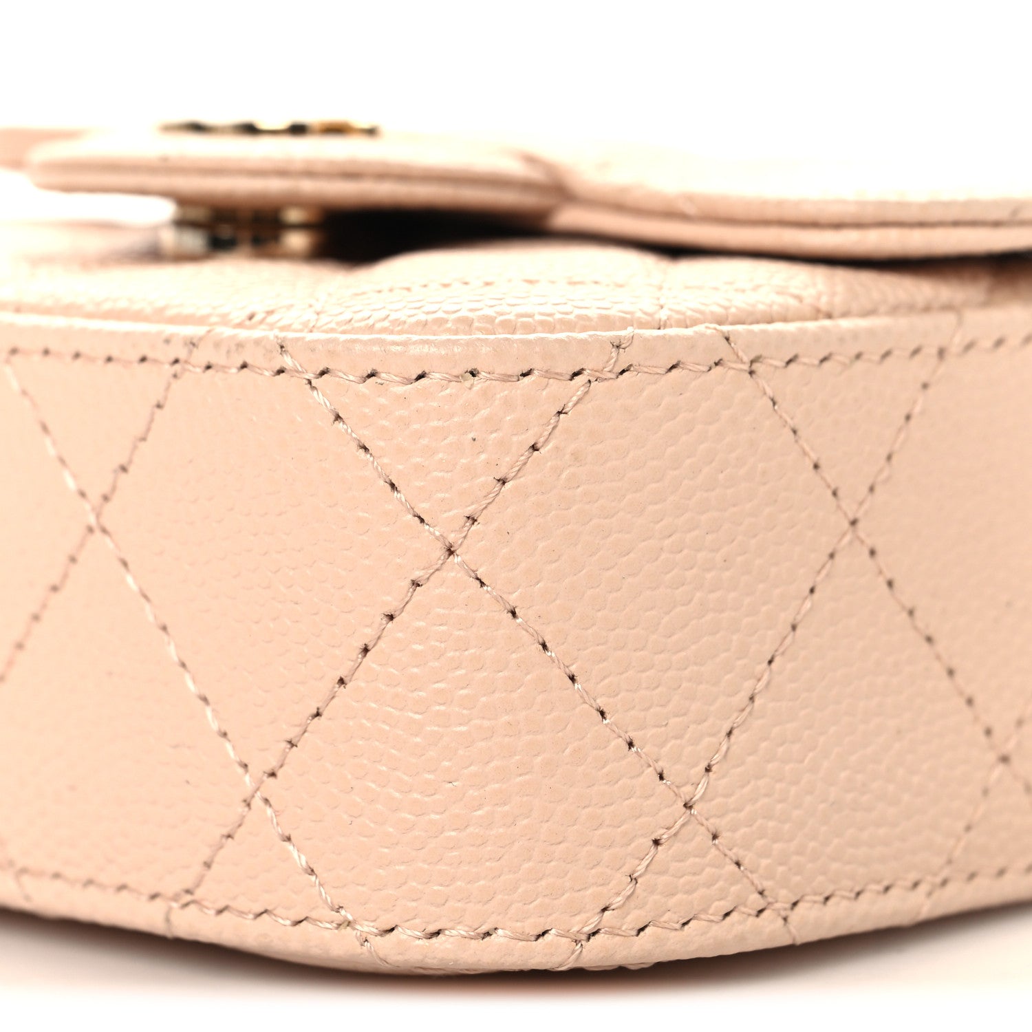 Chanel Caviar Quilted Mini Clutch With Chain Light Beige 10 of 10