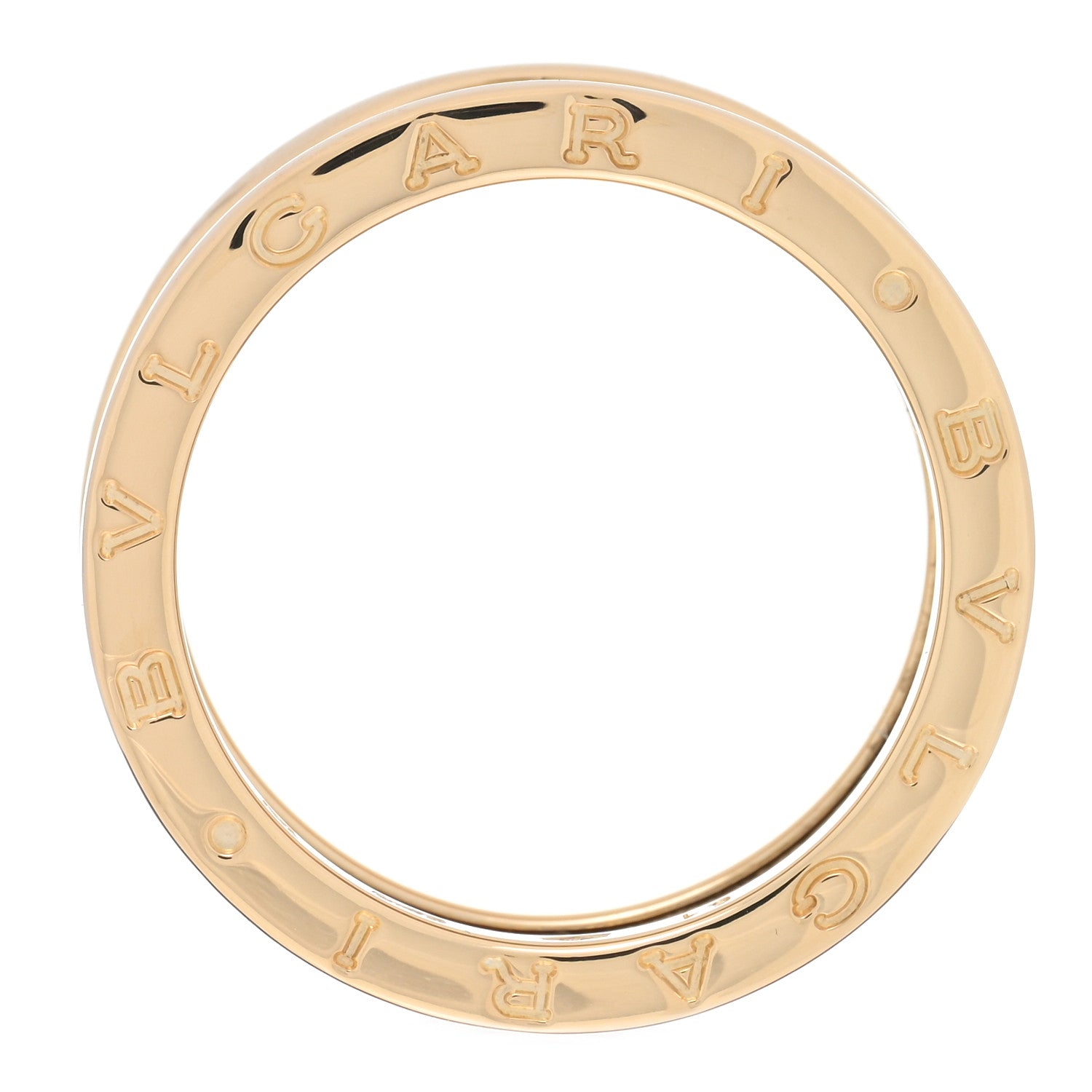 Bulgari 18K Yellow Gold B.Zero1 Three-Band Ring 61 9.5 5 of 6