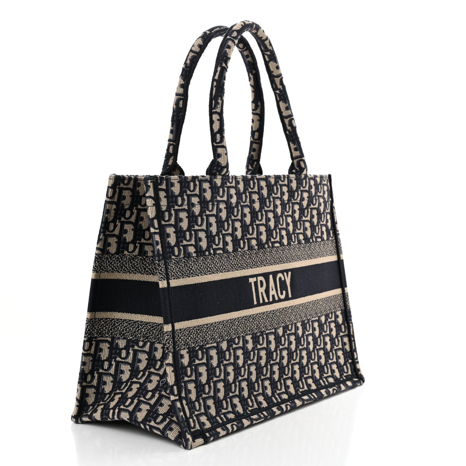 Christian Dior Oblique Medium Book Tote Blue Multicolor 3 of 14