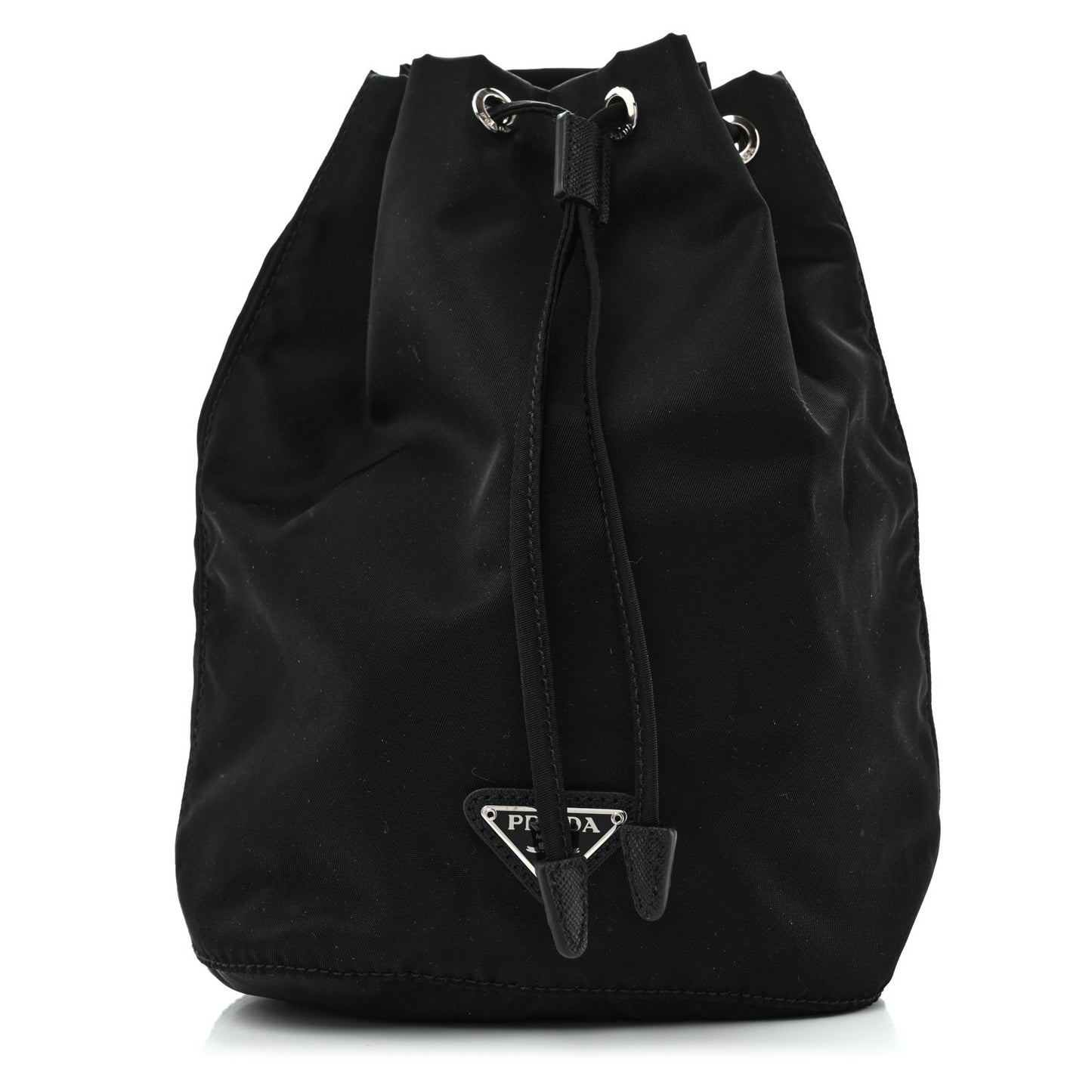 Nylon Vela Drawstring Pouch Black