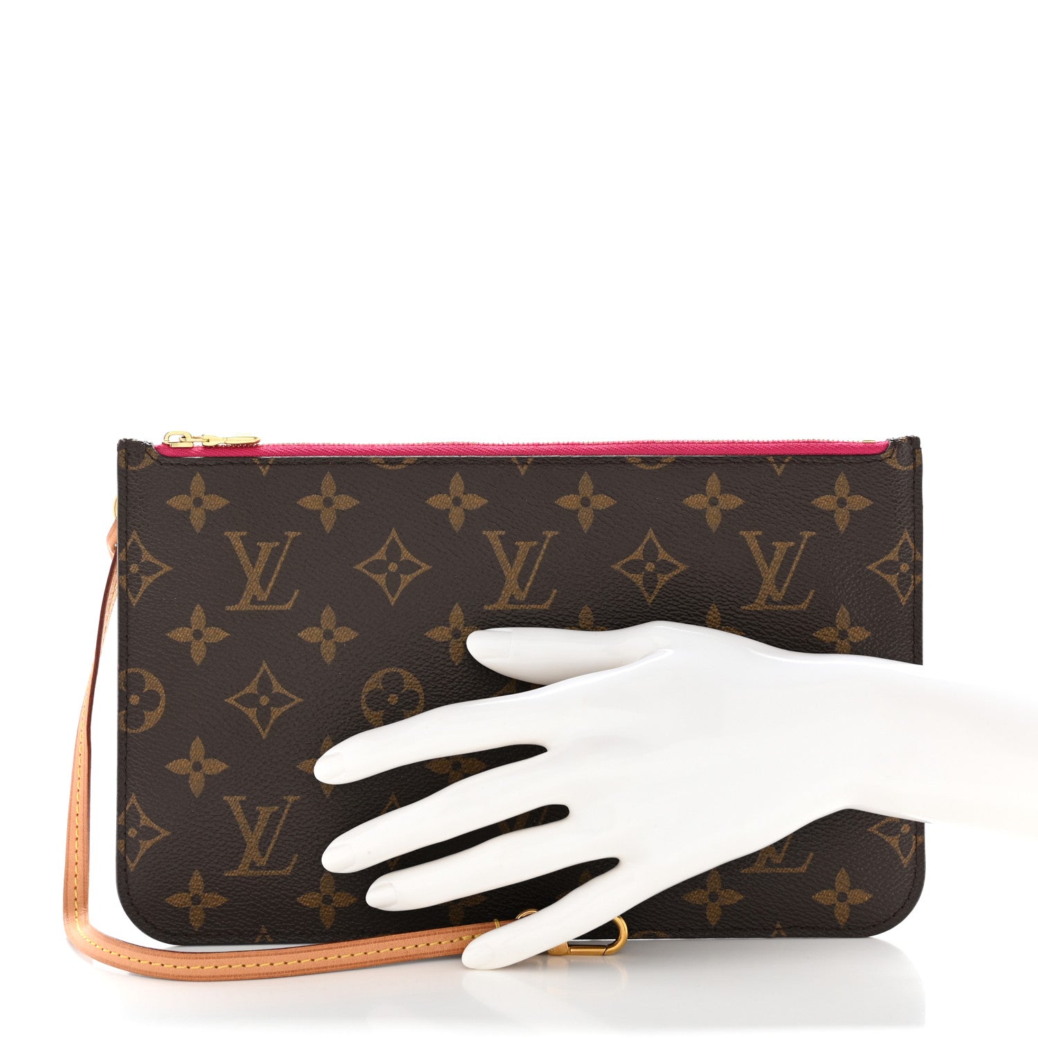 Louis Vuitton Monogram Neverfull MM GM Pochette Pivoine 2 of 9