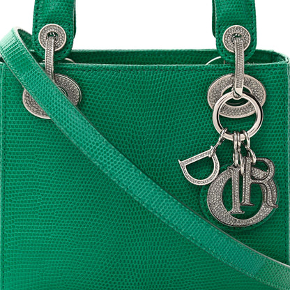 Christian Dior Lizard Swarovski Crystal Mini Lady Dior Green 7 of 12