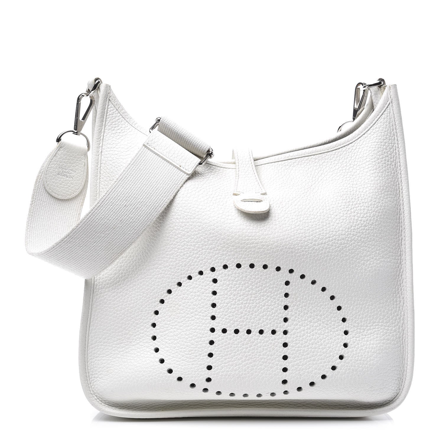 Hermes Taurillon Clemence Evelyne III PM White 1 of 20