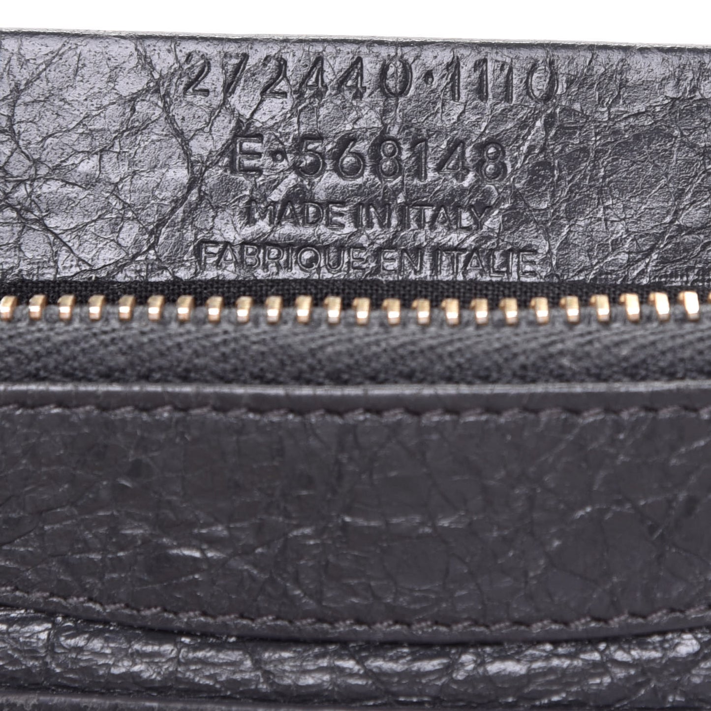 Agneau Giant 12 Gold Hardware M Porte-Monnaie Coin Purse Gris Fossile