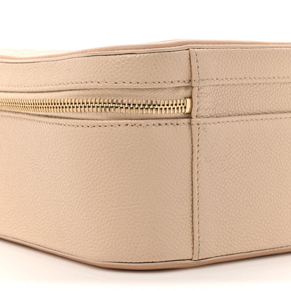 Chanel Caviar Quilted Large CC Filigree Vanity Case Beige 12 of 19