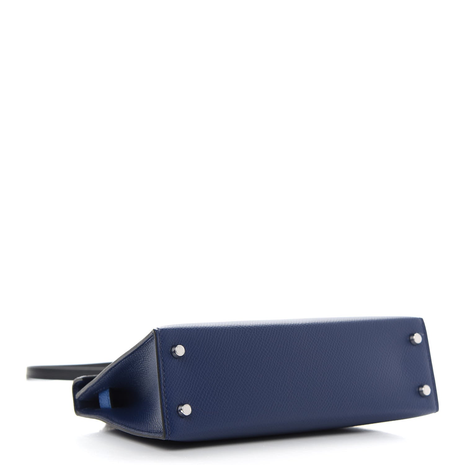 Hermes Epsom Mini Kelly Sellier 20 Bleu Saphir Bleu France Black 4 of 11