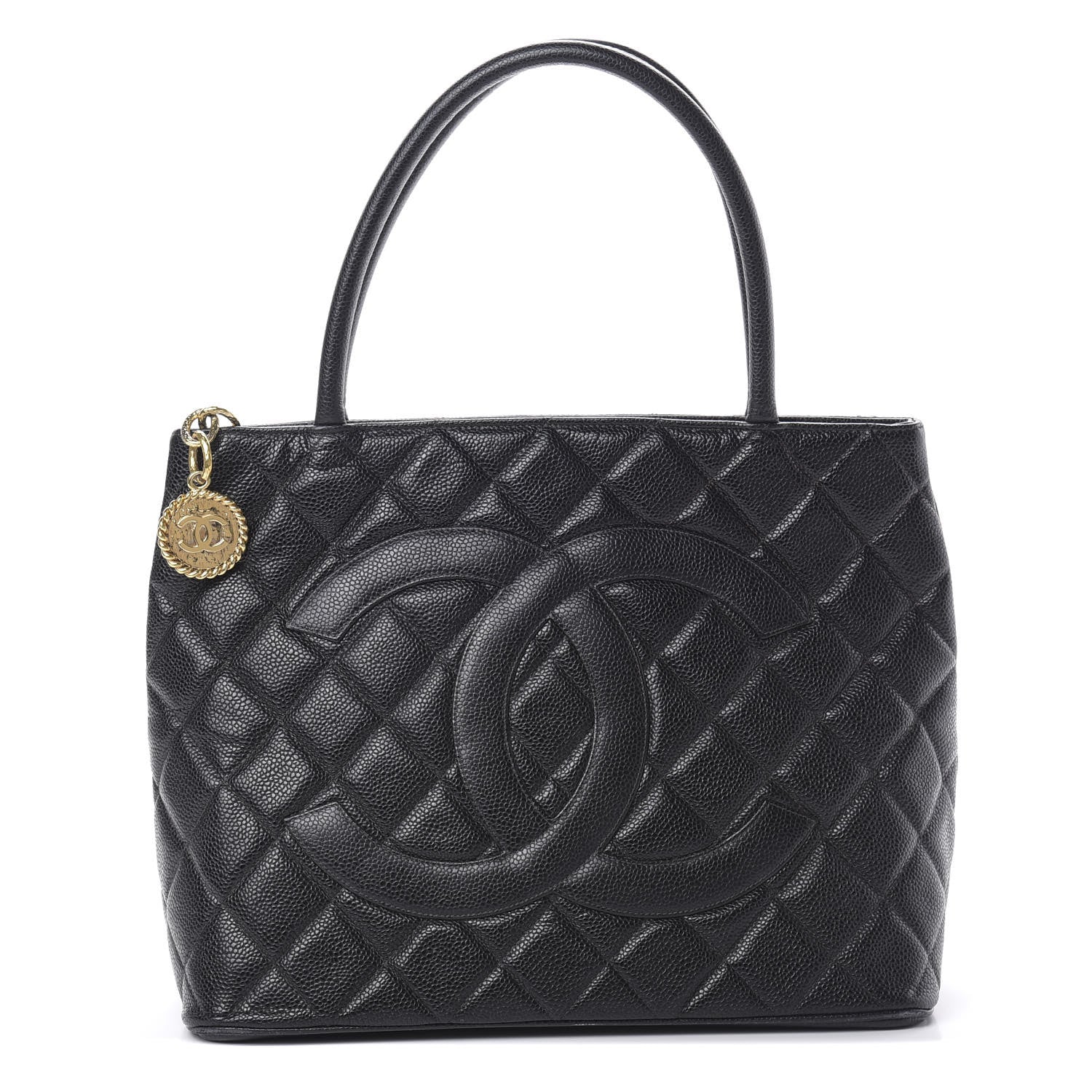 Chanel Caviar Quilted Medallion Tote Black 1 of 15
