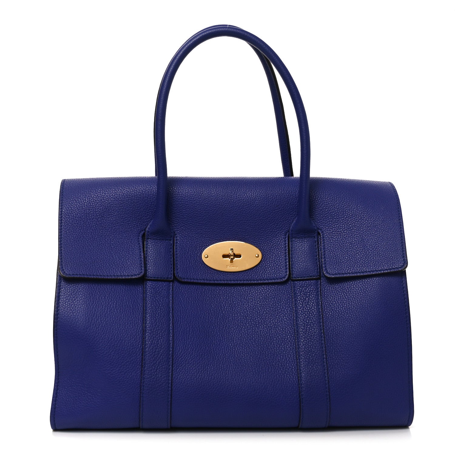 Mulberry Small Classic Grain Bayswater Indigo 1 of 9