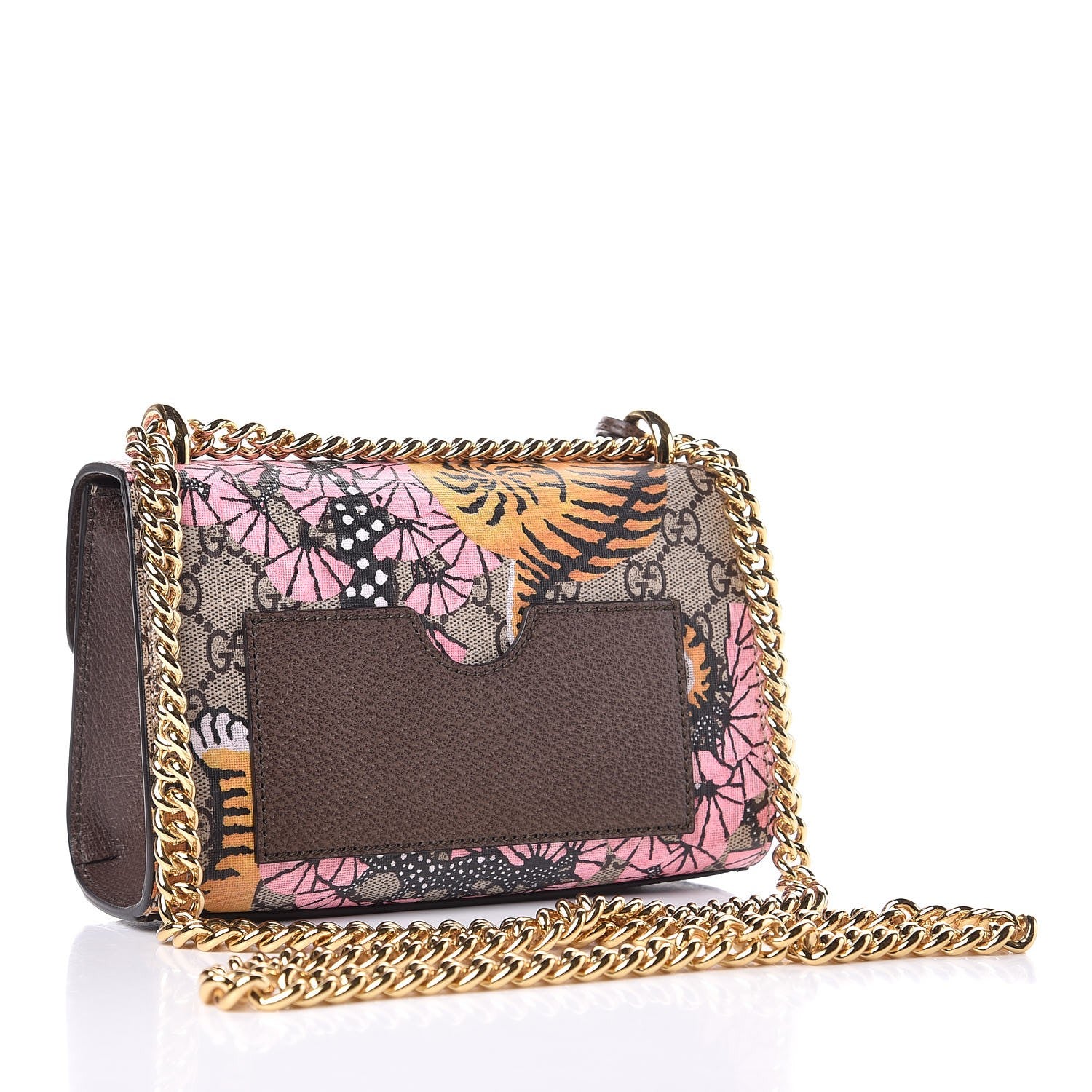 Gucci GG Supreme Monogram Bengal Small Padlock Shoulder Bag Beige Pink 2 of 10