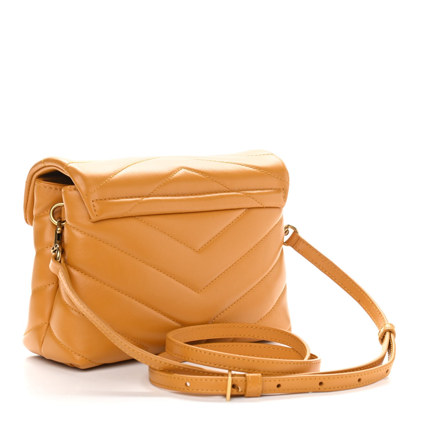 Calfskin Y Quilted Monogram Toy Loulou Crossbody Bag Cheddar