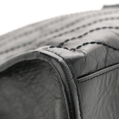 Saint Laurent Crinkled Calfskin Matelasse Monogram Large Niki Shopper Tote Black 14 of 15