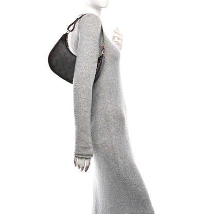 Celine Triomphe Canvas Calfskin Ava Shoulder Bag Tan 2 of 12